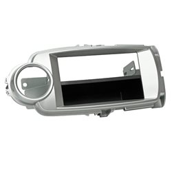 Ramka TOYOTA YARIS 11- 1-DIN/2-DIN SREBRNA ACV