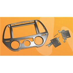 Ramka HYUNDAI i20 2013- MANUAL CLIMA SREBRNA-CIEMNY