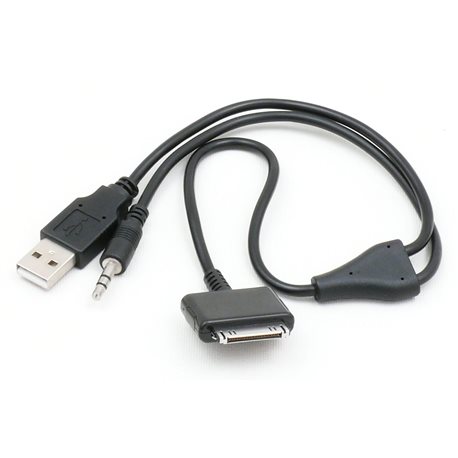 Interfejs AUX-IN USB+JACK 3,5 STEREO -I-Pod (1,5M)