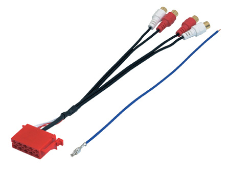 ADAPTER ISO (10 pinów) – 4xRCA P/T “PHONOCAR”