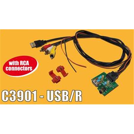 ADAPTER AUX-IN PCB HYUNDAI KIA -USB(m)+RCAx3
