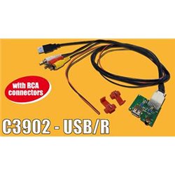 ADAPTER AUX-IN PCB HYUNDAI VELOSTER KIA PICANTO SPORTAGE -USB(m)+RCAx3