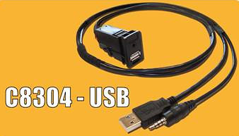 ADAPTER AUX-IN PCB TOYOTA VERSO FT86 FORTUNER 2012-SUBARU TREZIA BRZ 2012- -USB(m)+JACK 3,5mm