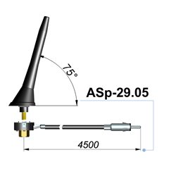 ANTENA SAMOCHODOWA ASP-29.05 TYŁ DACHU VW SKODA PANDA "UNICON"