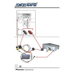 Interfejs Adapter do sterowania z kierownicy Citroen Xsara Xsara Picasso - Pioneer-Sony (CA-R-PI.034)