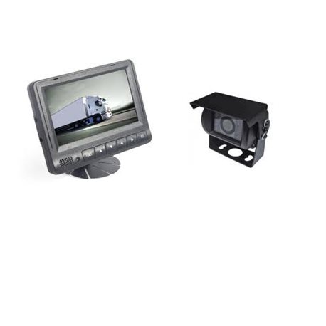 KAMERA COFANIA TRUCK 12v + monitor 7"(metalowe mocowanie na przegubie ) z transmisją przewodową kabel 15 m