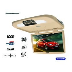 MONITOR PODSUFITOWY 18,5" NVOX RF1890D BEŻOWY DVD/USB/SD