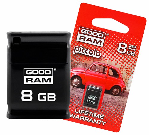PENDRIVE 8GB USB 2.0 GOODRAM PICCOLO BLACK