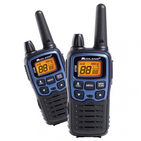 RADIO PMR MIDLAND XT-60 ZESTAW (2xSZT+2xACU+2xKLIPS+LAD.ST) C1179