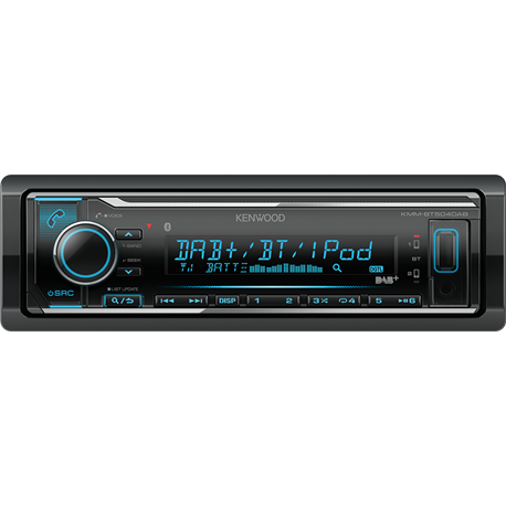 Kenwood KMM-BT504DAB Radioodtwarzacz 1din DSP Bluetooth DAB