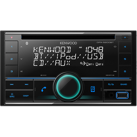 KENWOOD DPX-5200BT Radioodtwarzacz 2DIN Spotify Alexa