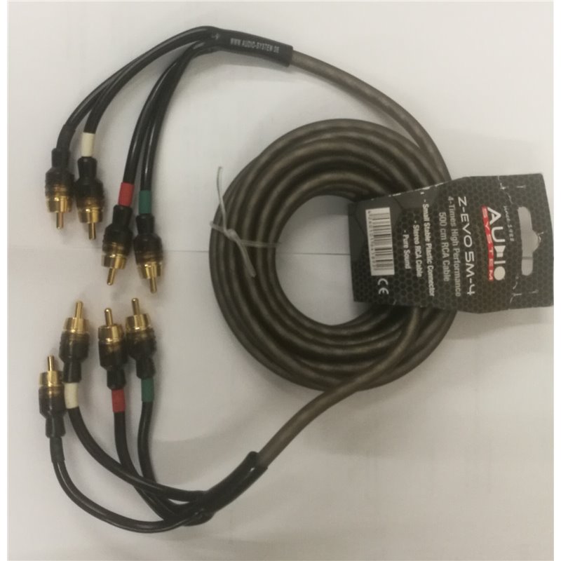 Cable UDG RCA Droit - RCA Coudé Orange 3m - U 97005 OR