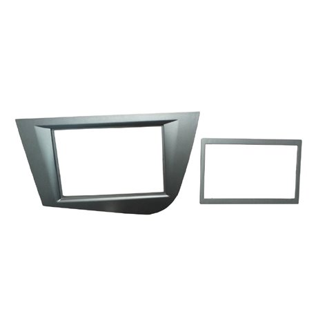 Ramka radiowa 2-DIN Seat Leon (1P/1PN) 05-10 Szara