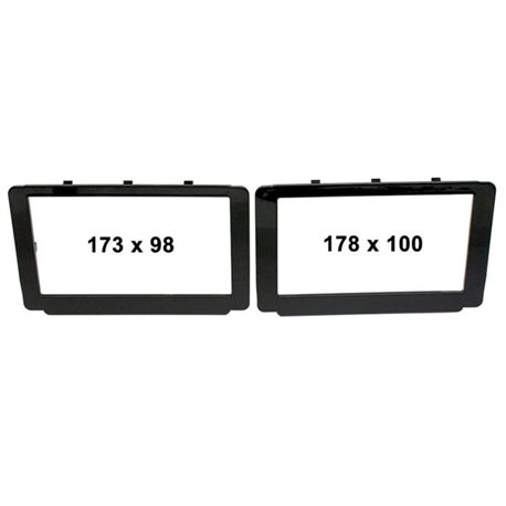 Ramka radiowa 2-DIN Toyota Hilux 15-19 Czarny 2 szt.