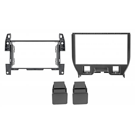 Ramka radiowa 2-DIN Citroen C3 09-, DS3 09- Czarny mat