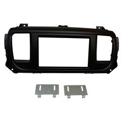 Ramka radiowa 2-DIN Citroen Jumpy Spacetourer Peugeot Expert Traveller Toyota Proace Czarny