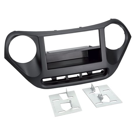 Ramka radiowa 1-DIN/2-DIN Hyundai i10 2013 Czarna ACV