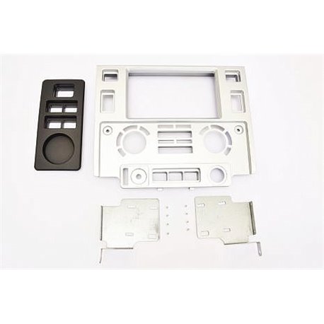 Ramka radiowa 2-DIN Land Rover Defender III 16 Srebrny mat