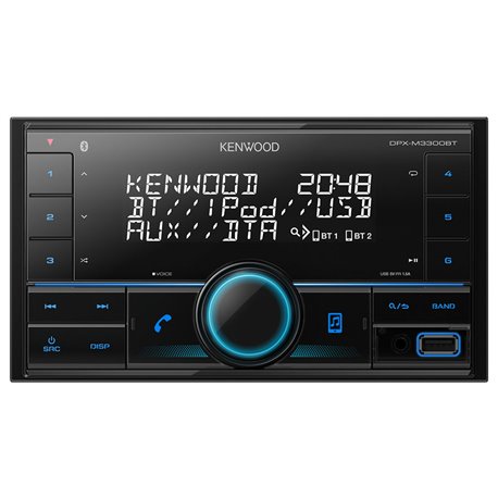 Kenwood DPX-M3300BT Radioodtwarzacz 2-DIN DSP Bluetooth Alexa