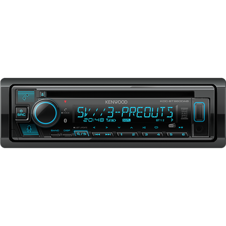 Kenwood KDC-BT960DAB Radioodtwarzacz 1-DIN Bluetooth DAB Alexa
