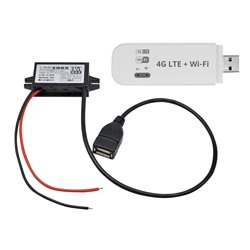 Modem LTE / Wi-Fi + zasilacz samochodowy 12-24V