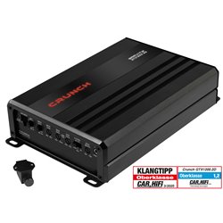 Crunch GTX1200.2D - wzmacniacz dwukanałowy klasa D moc RMS 2x150 Wat przy 4 Ohm