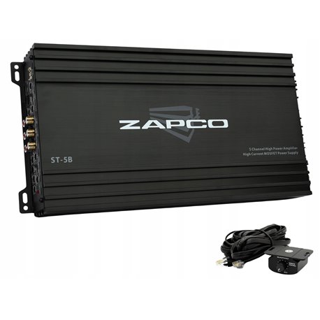 ZAPCO ST-5B Wzmacniacz 5-kanałowy A/B z pilotem