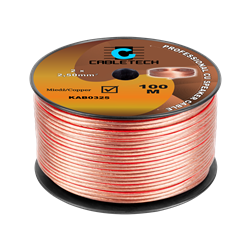 Kabel głośnikowy 2x2,5MM PRZEŹROCZYSTY Cu/OFC (1mb)