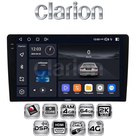 Clarion GL-700 (XD6125-464-9) Stacja Multimedialna 9"