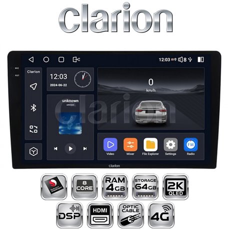Clarion GL-700 XD6125-464-10 Stacja Multimedialna 10.1" Android