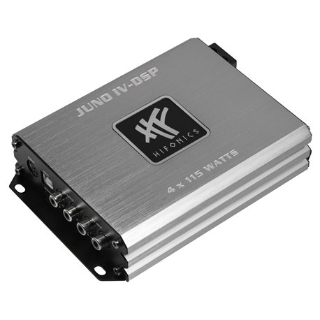 HiFonics Juno-IV DSP - wzmacniacz czterokanałowy z 6-kanałowym DSP. Steaming i aplikacja BT