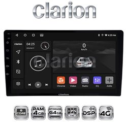 Clarion GL700 (XD8581-4645) - stacja multimedialna Android 10.1" z DSP 4/64 GB