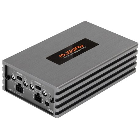 Musway NX125.4 - wzmacniacz samochodowy czterokanałowy moc RMS 4x80 Wat przy 4 Ohm