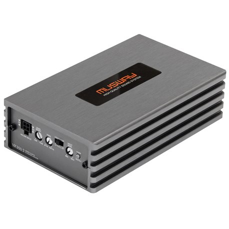 Musway NX350.2 - wzmacniacz samochodowy dwukanałowy, moc RMS 2x200 Wat przy 4 Ohm