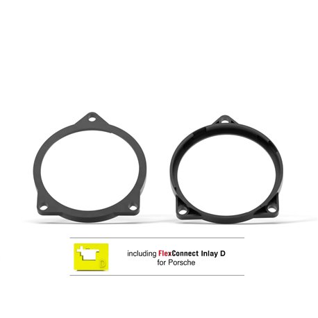 Helix CFMK100 POR.1 - adaptery montażowe FlexMount100 do głośników średniotonowych 100 mm Porsche