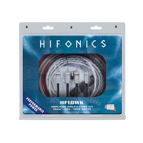 HiFonics HF10WK - zestaw przewodów do montażu wzmacniacza