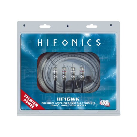 HiFonics HF16WK - zestaw przewodów do montażu wzmacniacza
