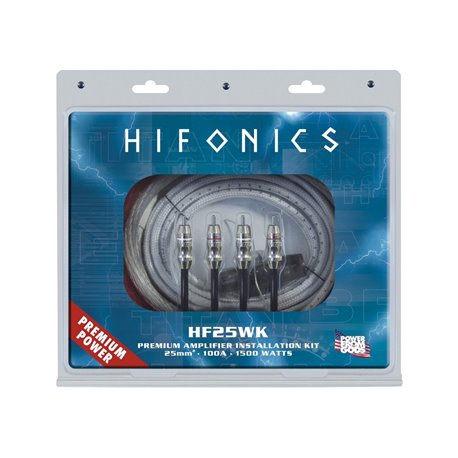 HiFonics HF25WK - zestaw przewodów do montażu wzmacniacza